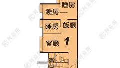 英明苑 明亮閣 (B座) 中層 1室 將軍澳