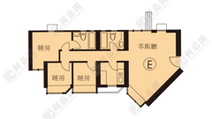 悅庭軒 1座 高層 E室 九龍灣/牛池灣/鑽石山/黃大仙